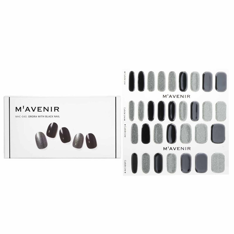 Mavenir Nail Sticker (Assorted Colour) - # Orora With Black Nail  32pcs