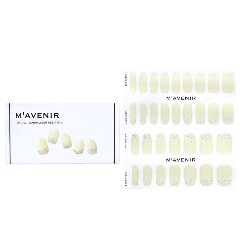 Mavenir Nail Sticker (White) - # Lemon Cream Fiesta Nail  32pcs