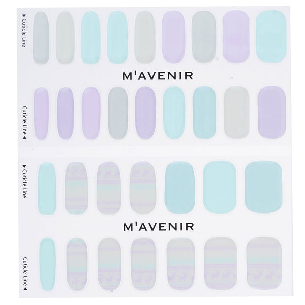 Mavenir Nail Sticker - # Pastel Deer Knit Nail  32pcs