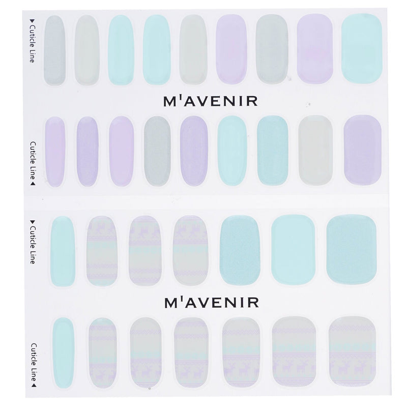 Mavenir Nail Sticker (Assorted Colour) - # Pastel Deer Knit Nail  32pcs