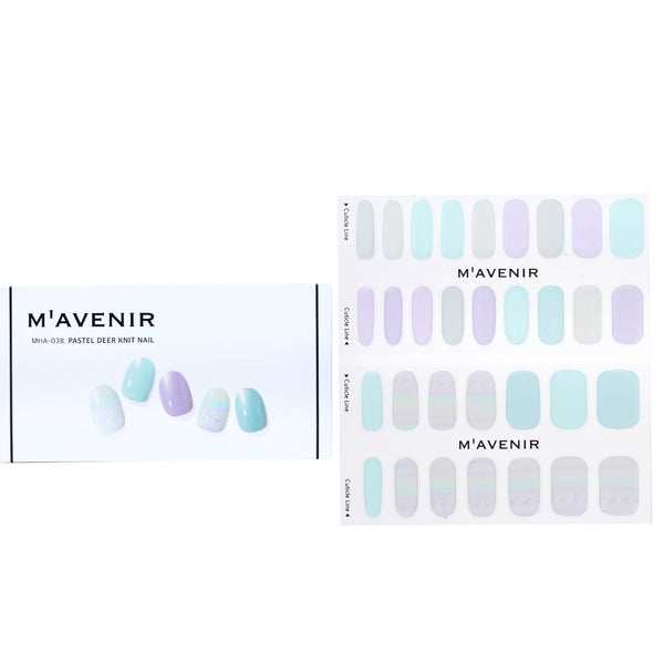 Mavenir Nail Sticker (Assorted Colour) - # Pastel Deer Knit Nail  32pcs