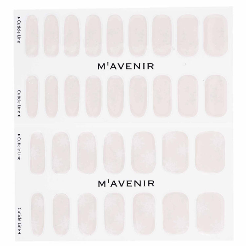 Mavenir Nail Sticker (White) - # Snow Blooming Nail  32pcs