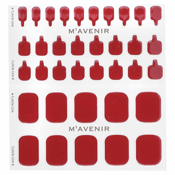 Mavenir Nail Sticker (Red) - # Glass Of Wine Pedi  36pcs