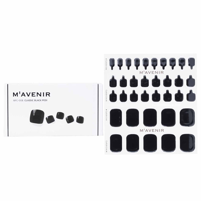 Mavenir Nail Sticker (Black) - # Black Neonstar Pedi  36pcs