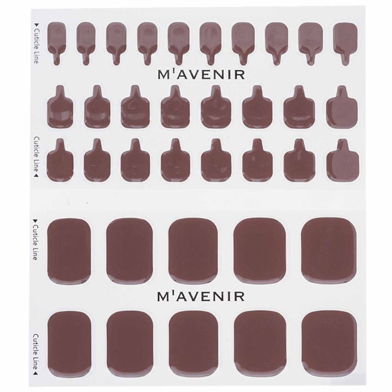 Mavenir Nail Sticker (Brown) - # Cocoa Time Pedi  36pcs