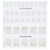 Mavenir Nail Sticker (White) - # Gold Starlight Pedi  36pcs