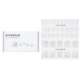 Mavenir Nail Sticker (White) - # Silver Wedding Ring Nail  32pcs