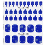 Mavenir Nail Sticker (Blue) - # Romantic Snow Night Pedi  36pcs