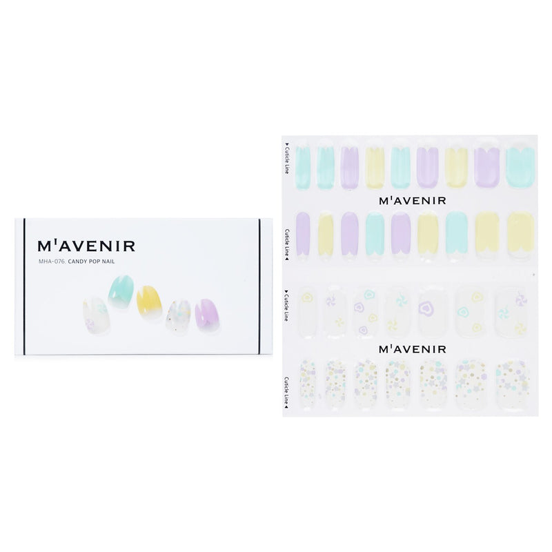 Mavenir Nail Sticker (Assorted Colour) - # Midnight Desert Nail  32pcs