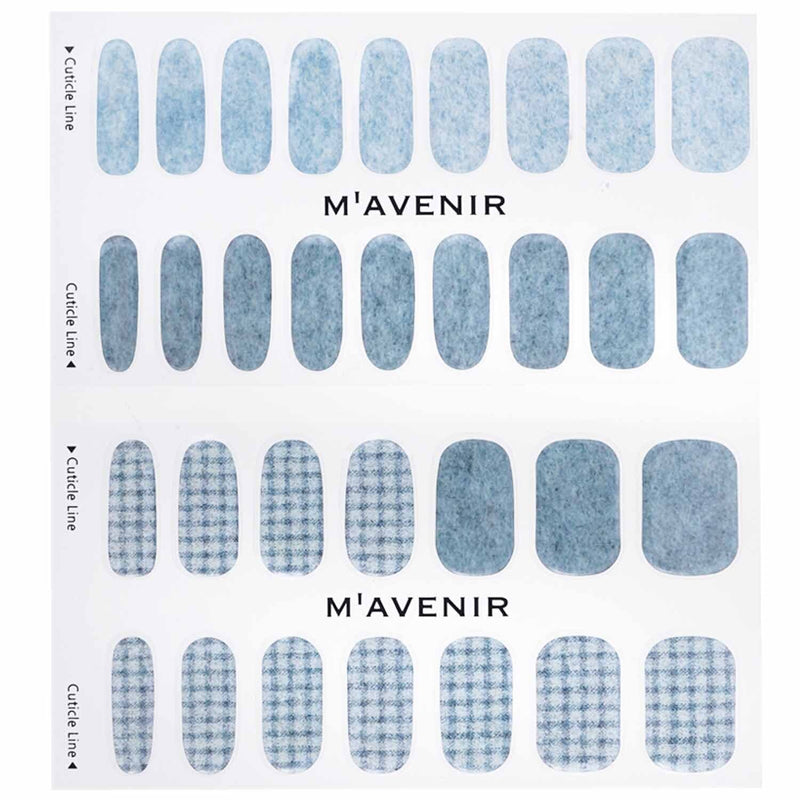 Mavenir Nail Sticker (Blue) - # Daily Knit Nail  32pcs