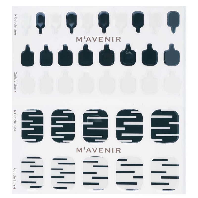 Mavenir Nail Sticker (Patterned) - # Modern Line Pedi  36pcs