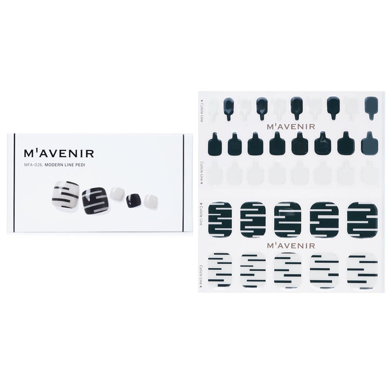 Mavenir Nail Sticker (Patterned) - # Modern Line Pedi  36pcs