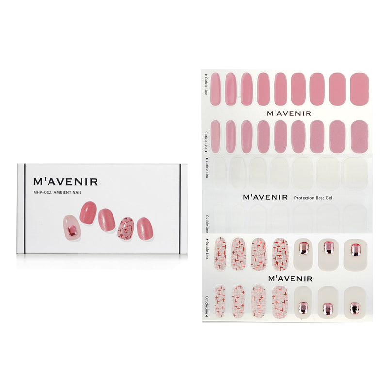 Mavenir Nail Sticker (Pink) - # Tear Drop Nail  32pcs