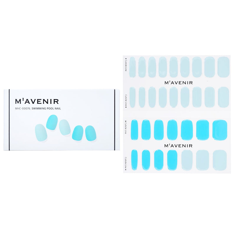 Mavenir Nail Sticker (Blue) - # Aurora Babyblue Nail  32pcs