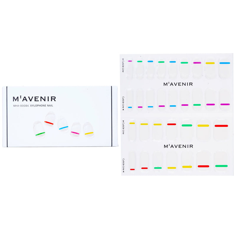 Mavenir Nail Sticker (Patterned) - # Navy Crossline Nail  32pcs