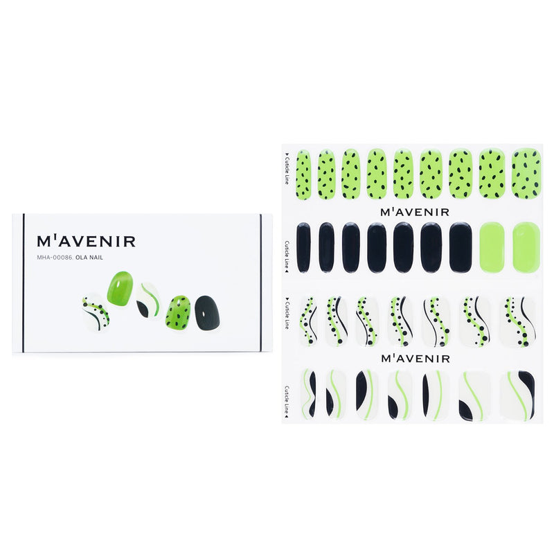 Mavenir Nail Sticker (Patterned) - # Mint Cream Dot Pedi  36pcs