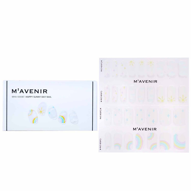 Mavenir Nail Sticker (White) - # White Cow Nail  32pcs