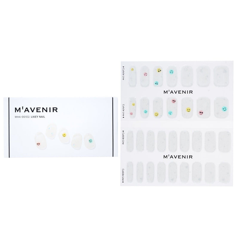 Mavenir Nail Sticker (White) - # White Cow Nail  32pcs