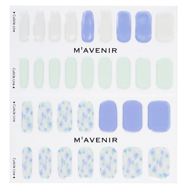 Mavenir Nail Sticker - # Blue Leaf Nail  32pcs