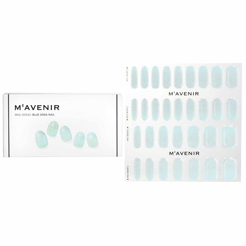 Mavenir Nail Sticker (Blue) - # Daily Knit Nail  32pcs