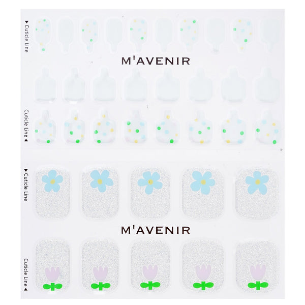 Mavenir Nail Sticker (White) - # Small Garden Pedi  36pcs