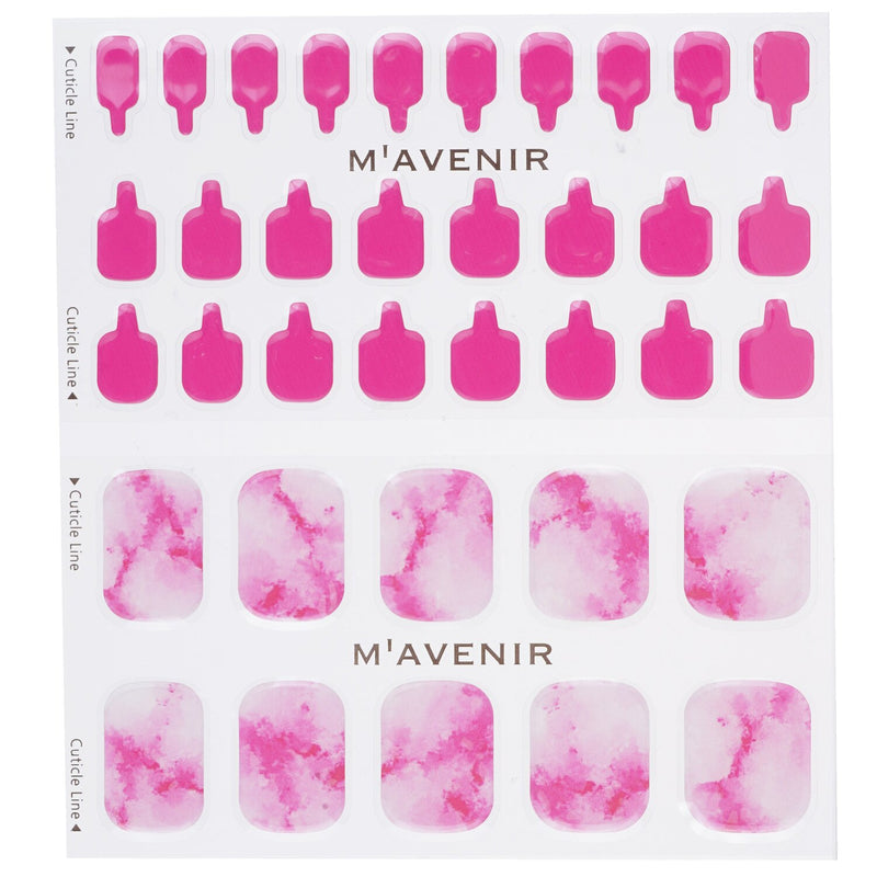 Mavenir Nail Sticker (Pink) - # Cherry Marble Pedi  36pcs