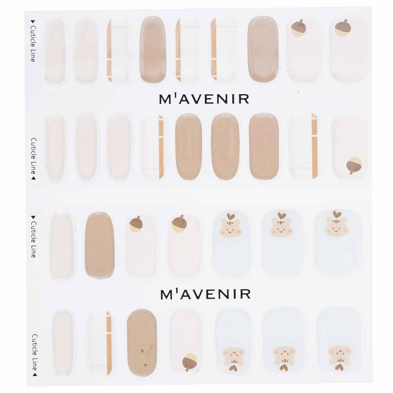 Mavenir Nail Sticker (Assorted Colour) - # Eating Squirrel Nail  32pcs