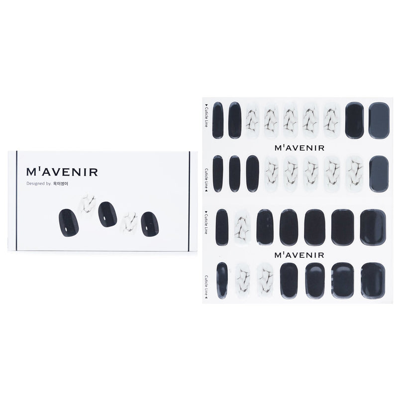 Mavenir Nail Sticker (Black) - # Shell With Milky Way Nail  32pcs