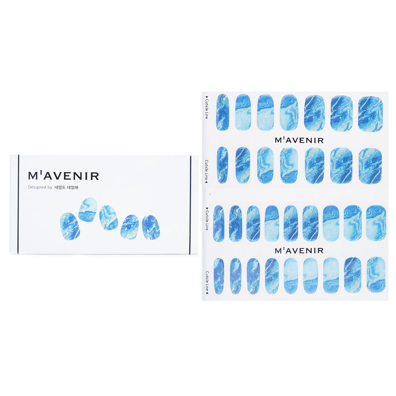 Mavenir Nail Sticker (Blue) - # Romantic Snow Night Pedi  36pcs