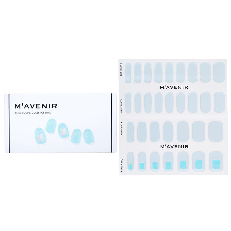 Mavenir Nail Sticker (Blue) - # Road Of Snow Tree Nail  32pcs