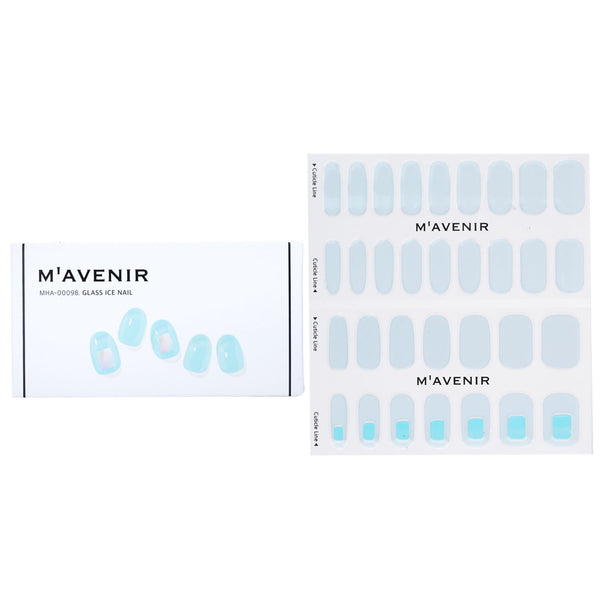 Mavenir Nail Sticker (Blue) - # Glass Ice Nail  32pcs
