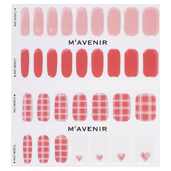 Mavenir Nail Sticker (Pink) - # Glen Check Antique Pink Nail  32pcs