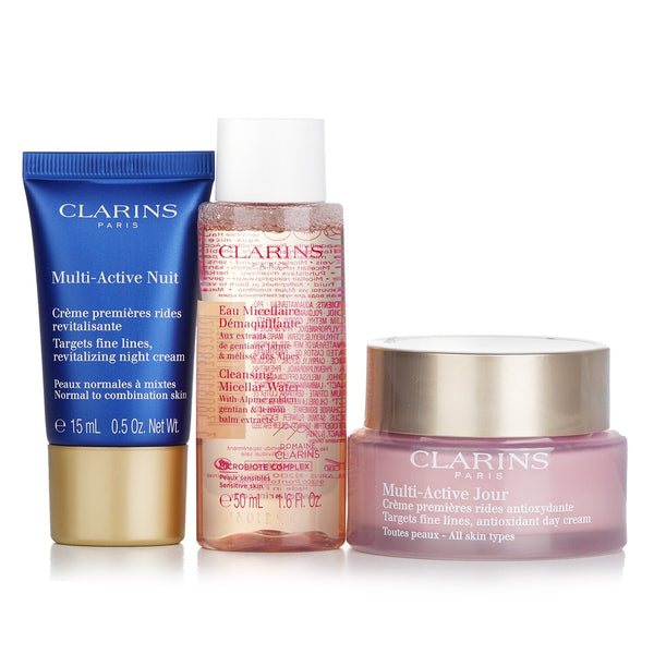 Clarins Multi Active Set:  3pcs+1bag