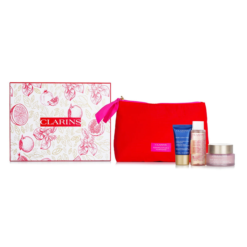 Clarins Multi Active Set:  3pcs+1bag