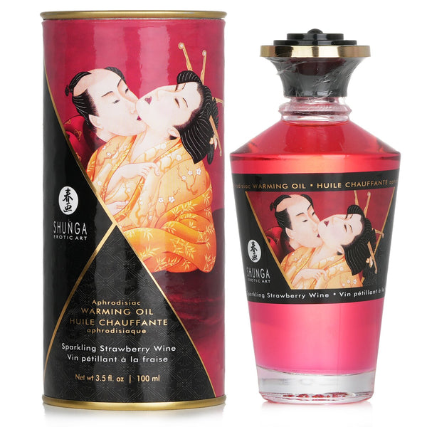 SHUNGA Aphrodisiac Warming Oil - Sparkling Strawberry Wine  100ml/3.5oz