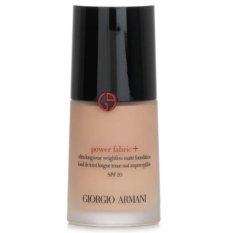 Giorgio Armani Power Fabric+ Ultra Longwear Weightless Matte Foundation SPF 20 - # 2.5  30ml/1oz