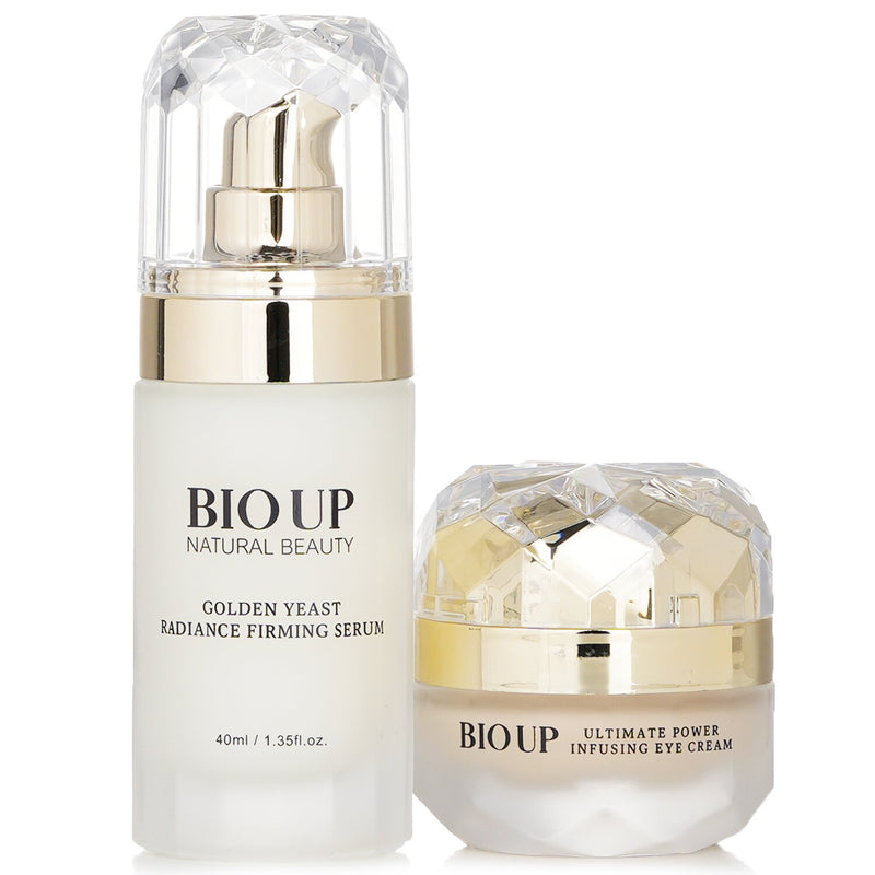 Natural Beauty BIO UP a-GG Golden Yeast Radiance Firming Serum + BIO UP a-GG Ultimate Power Infusing Eye Cream  2pcs