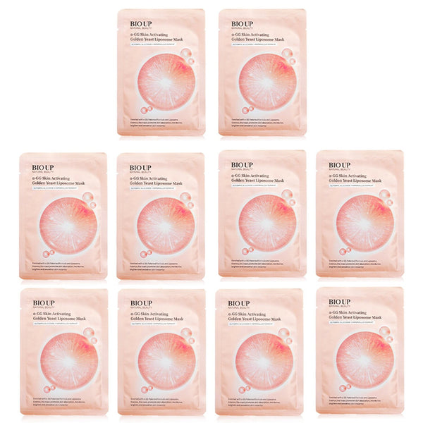 Natural Beauty BIO UP a-GG Skin Activating Golden Yeast Liposome Mask Duo Pack  2x5x25ml/0.84