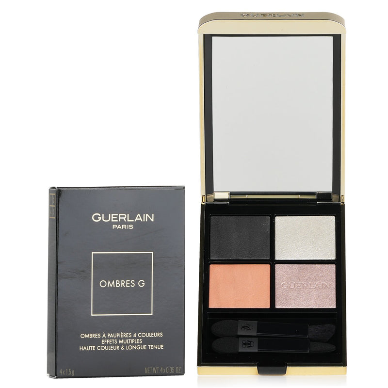 Guerlain Ombres G Eyeshadow Quad 4 Colours (Multi Effect, High Color, Long Wear) - # 011 Imperial Moon  4x1.5g/0.05oz