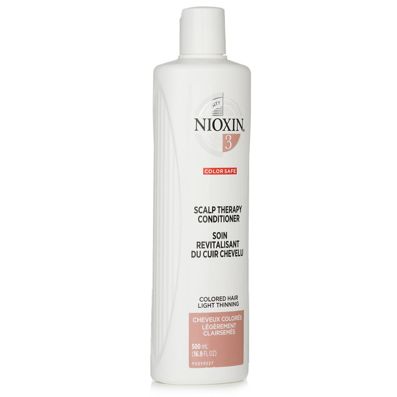 Nioxin Density System 3 Scalp Therapy Conditioner (Colored Hair, Light Thinning, Color Safe)  500ml/16.9oz