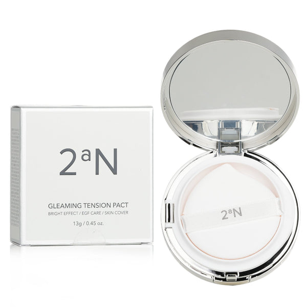 2aN Gleaming Tension Pact SPF 37 - # 23 Natural Beige  13g/0.45oz