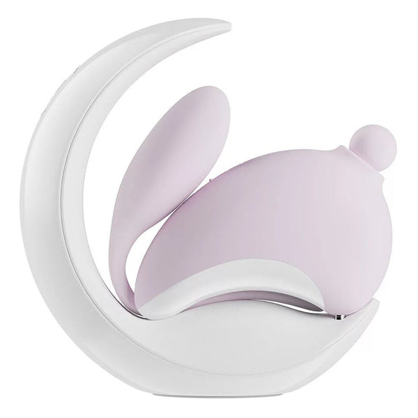 OSUGA Rabbit Moon Sip G-spot Vibrator with Night Light Holder - # Purple  1pc
