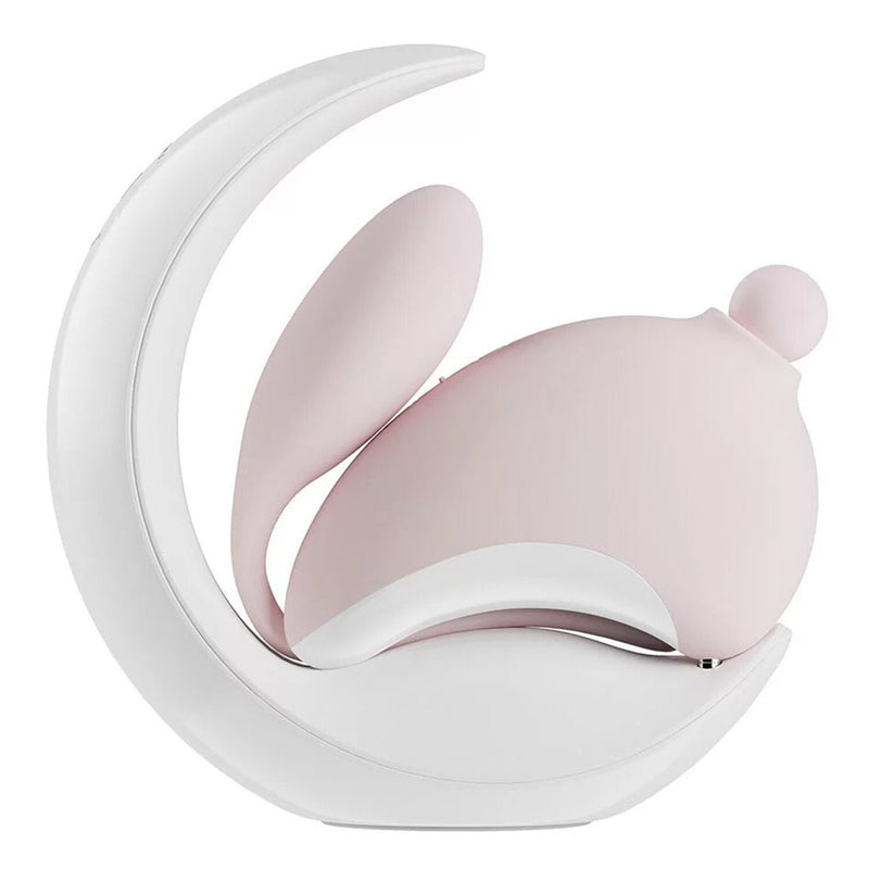 OSUGA Rabbit Moon Sip G-spot Vibrator with Night Light Holder - # Pink  1pc