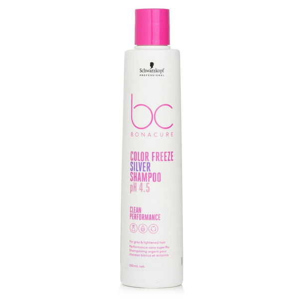 Schwarzkopf BC Bonacure pH 4.5 Color Freeze Silver Shampoo (For Grey & Lightened Hair)  250ml/8.4oz