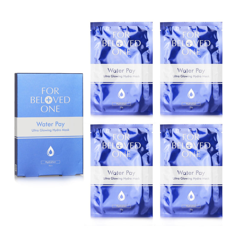 For Beloved One Water Pay Ultra Glowing Hydro Mask  4sheets