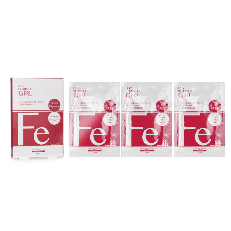 For Beloved One For Beloved Girl Flawless Brightening Mineral Cloud-Silk Mask  3sheets