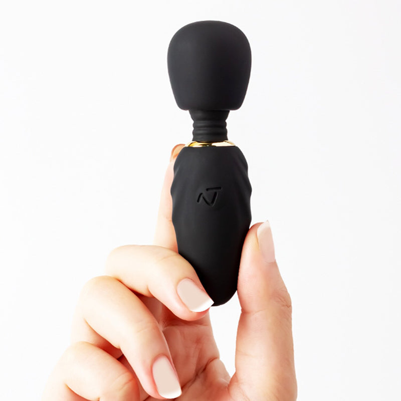 NOMI TANG Pocket Wand Interchangeable Head Mini Massager - # Black  1pc