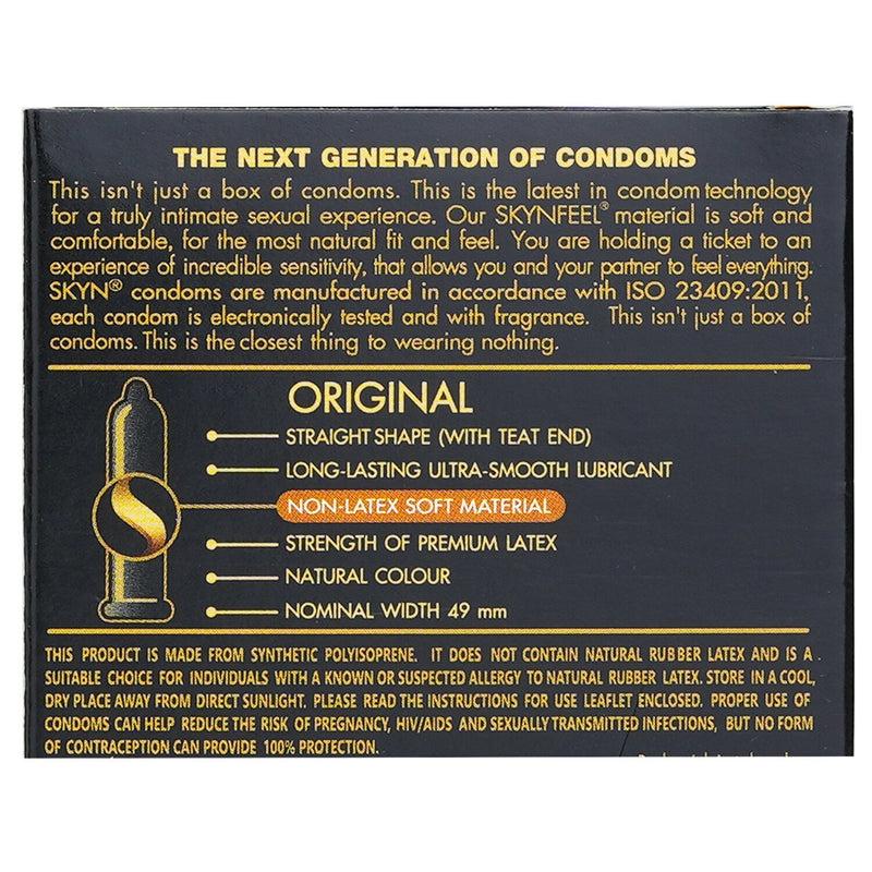 Skyn Original Non-latex Condoms 3pcs  3pcs/box