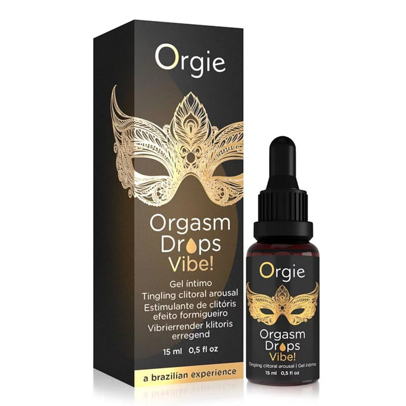 ORGIE Orgasm Drops Vibe Tingling Clitoral Arousal Intimate Gel  15ml/0.5oz