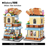 Loz LOZ Street Series - Bakery Shop  19.5x16.5x4.5cm